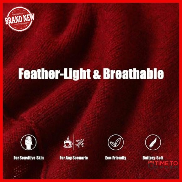 Luxury Yak Cashmere Wool Scarf 67x16 Extra Warm Winter Unisex Gift - Picture 7 of 8